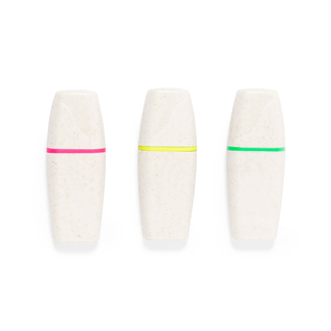 Toaren Wheat Straw Highlighter Set – Sustainable Office Essentials
