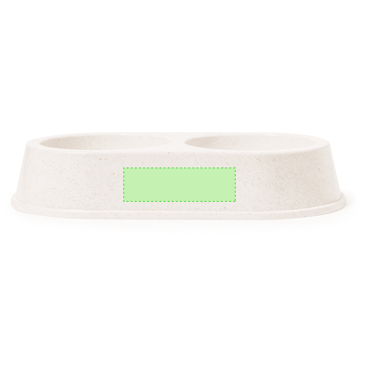 Tremony Pet Bowl – Durable Bamboo Fibre Double Compartment Bowl