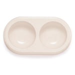Tremony Pet Bowl – Durable Bamboo Fibre Double Compartment Bowl