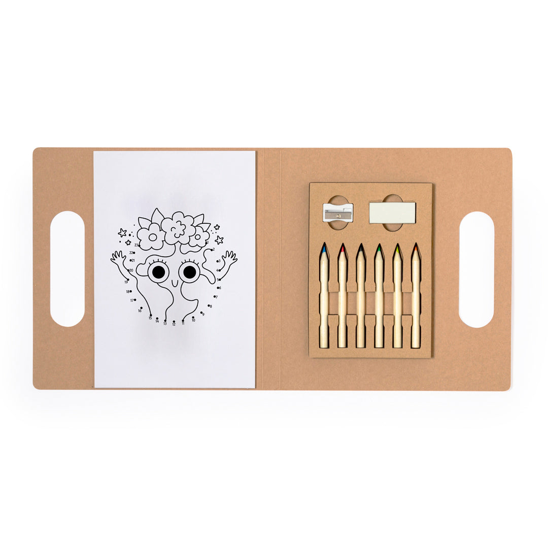 Clumber Colouring Set – Sustainable Kids’ Activity Pack by Fou Tees Ireland