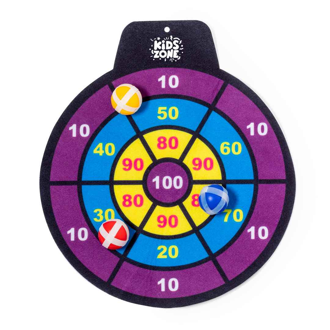 Kerchak Fabric Dartboard with Velcro Balls for Fun and Safe Play