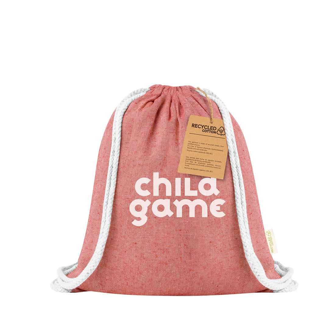 Ashara Drawstring Backpack – Sustainable Recycled Cotton Bags from Fou Tees Ireland