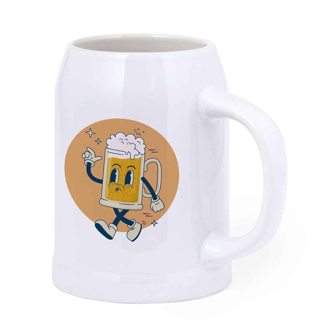 Heim Ceramic Beer Jar – Customisable Sublimation Drinkware for Irish Businesses