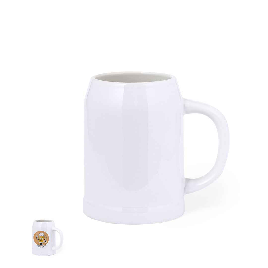Heim Ceramic Beer Jar – Customisable Sublimation Drinkware for Irish Businesses