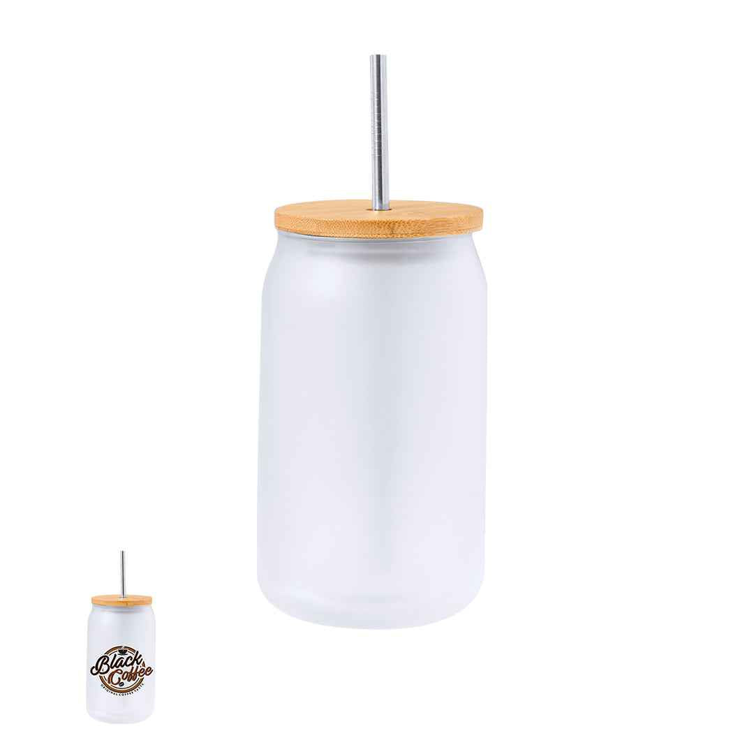 Fonix Sublimation Jar – Durable and Eco-Friendly Glass Jar with Bamboo Lid