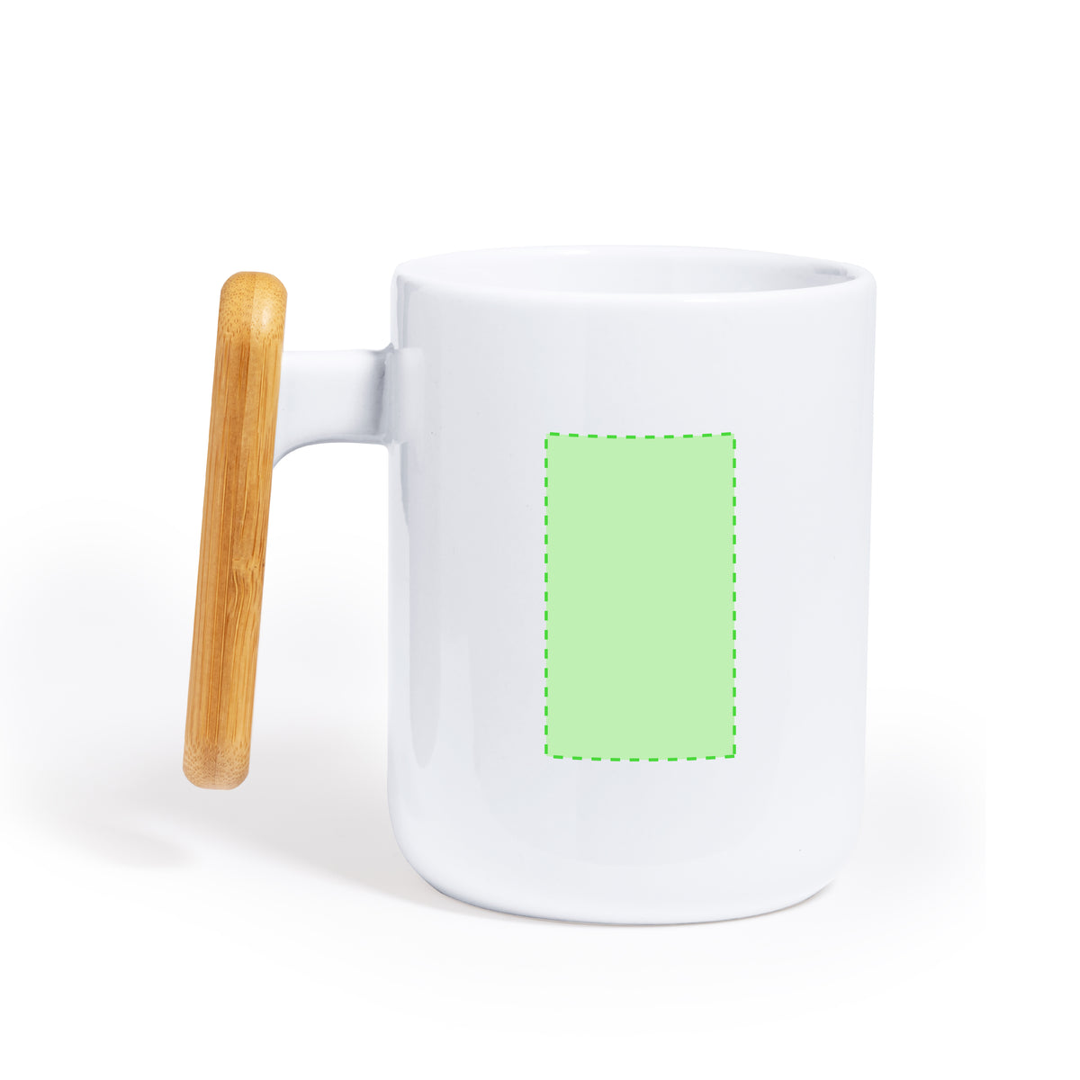 Mystral Ceramic Mug with Bamboo Handle | Fou Tees Ireland