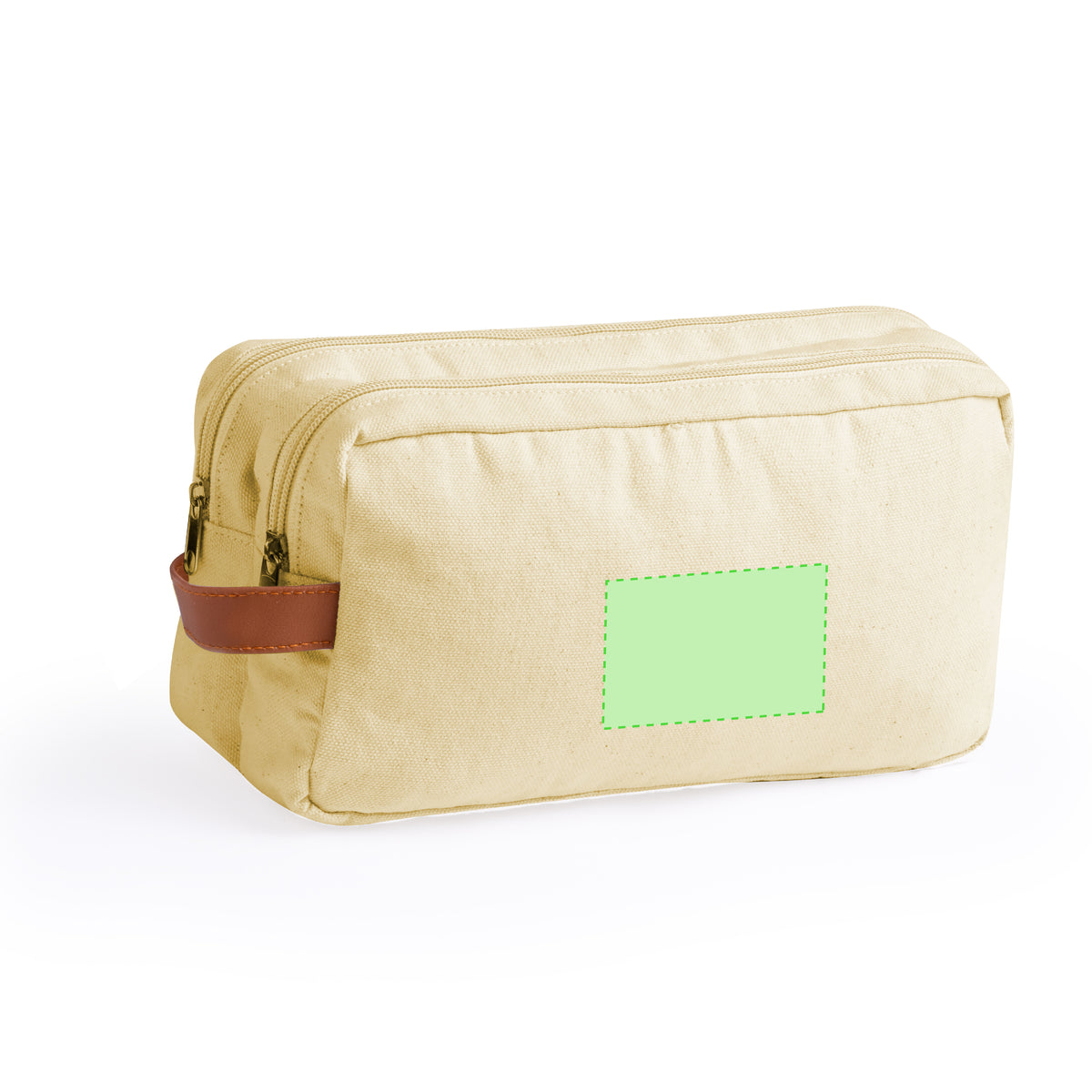 Raberu Beauty Bag – Durable Canvas Double Compartment Bag