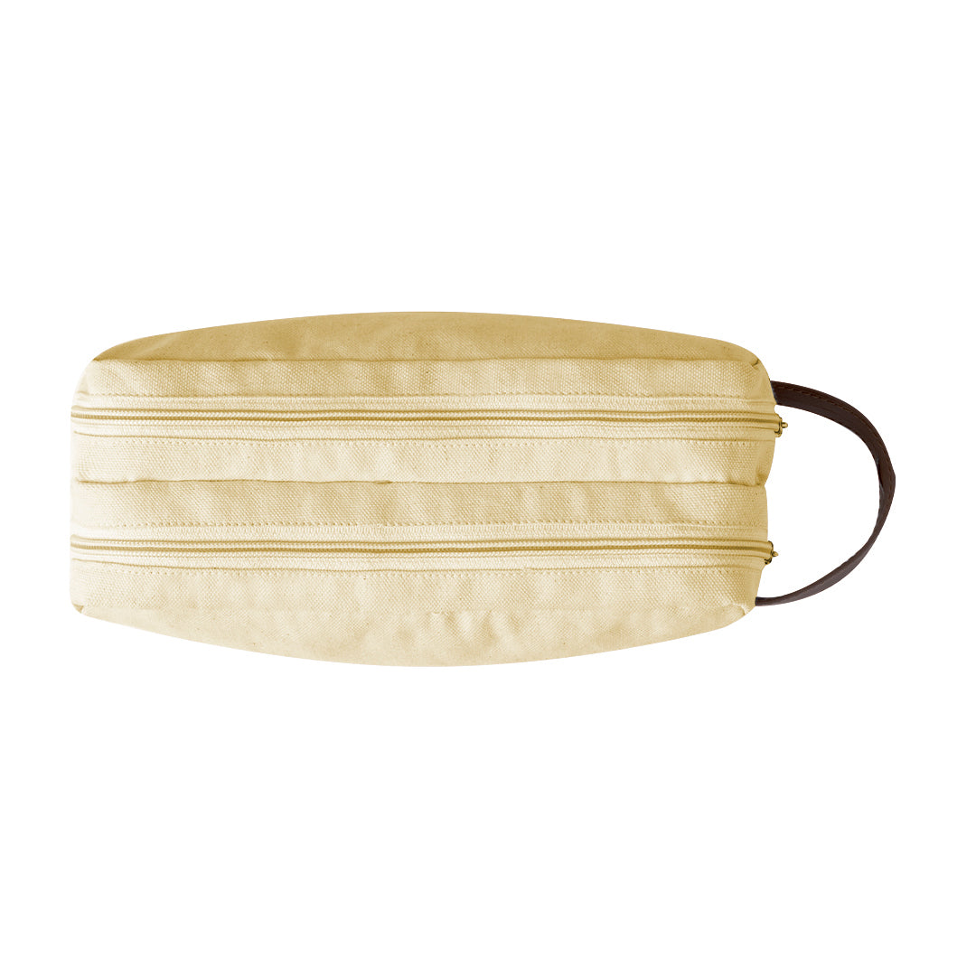 Raberu Beauty Bag – Durable Canvas Double Compartment Bag