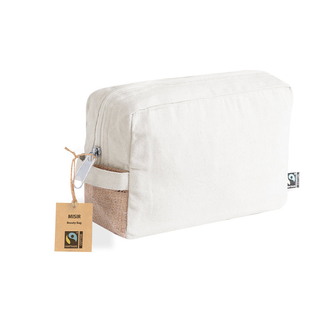 Misir Fairtrade Beauty Bag – Sustainable Cotton and Jute Design