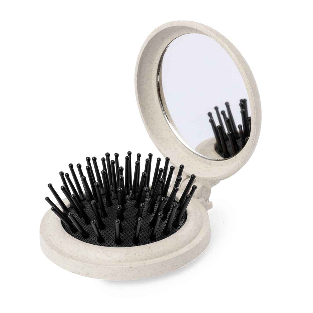 Flege Foldable Brush with Mirror – Sustainable Personal Care Essentials