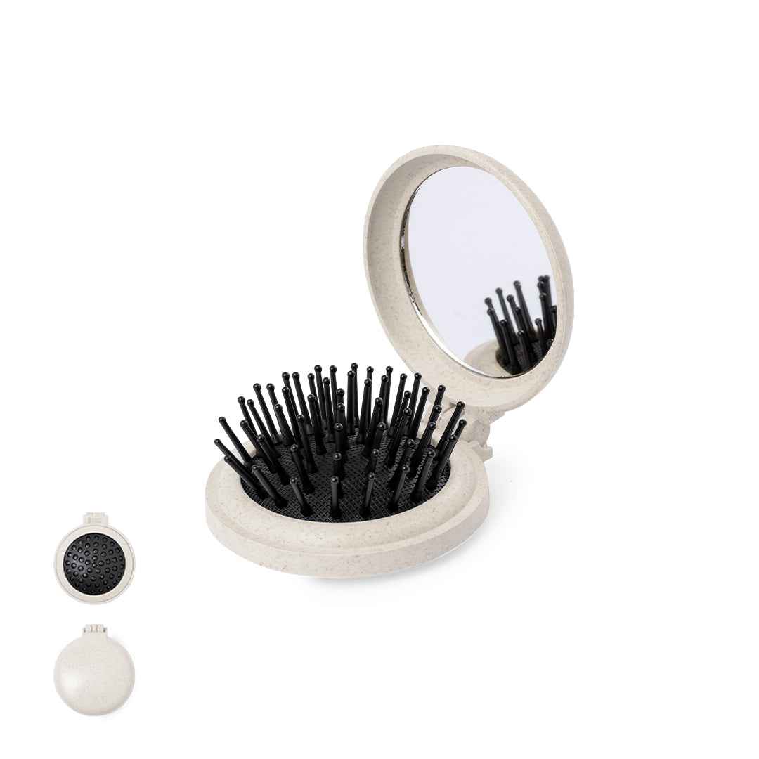 Flege Foldable Brush with Mirror – Sustainable Personal Care Essentials