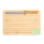 Myoria Bamboo Kitchen Board with Knife – Sustainable and Practical