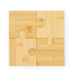 Mizar Bamboo Coasters - Eco-Friendly Puzzle Set of 4