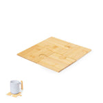 Mizar Bamboo Coasters - Eco-Friendly Puzzle Set of 4