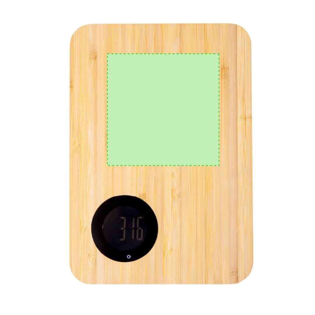 Mentina Bamboo Cutting Board with Digital Scale – Sustainable Kitchen Essential