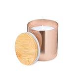Rudyn Vanilla Scented Candle – Elegant Bamboo Lid Candle in Metal Jar