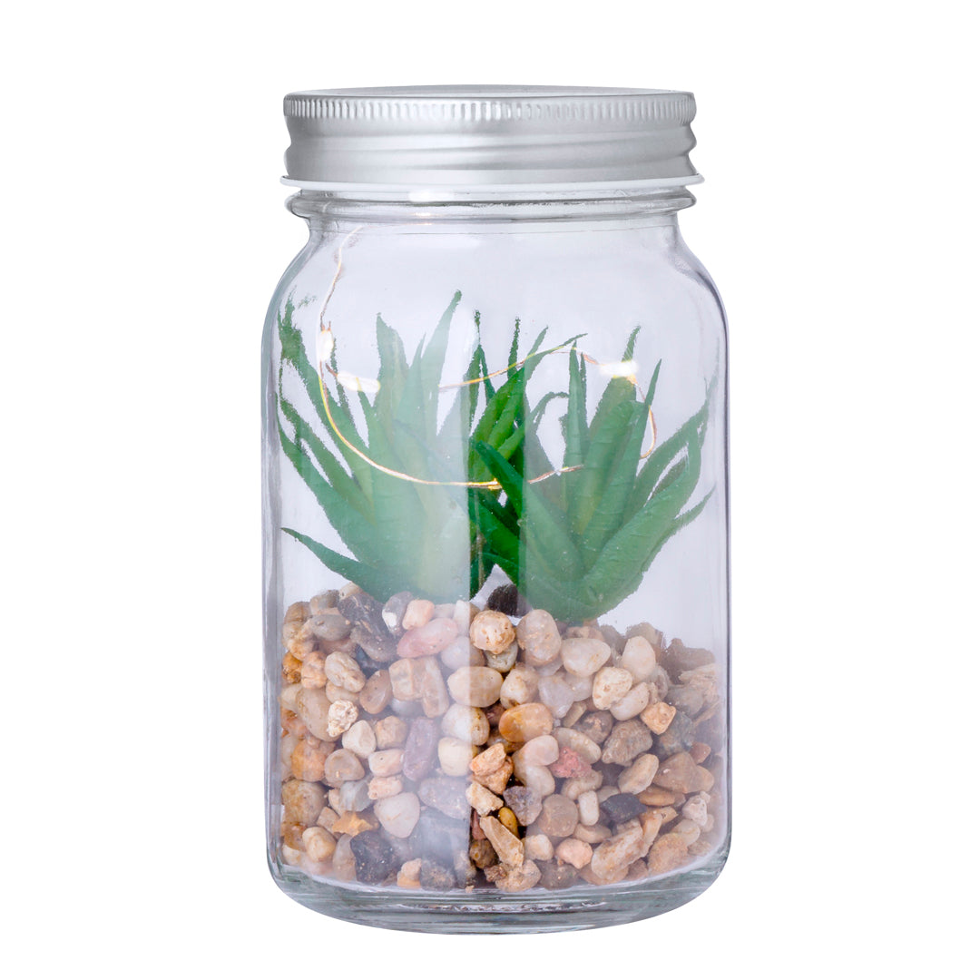 Kyala Decorative Plant – Elegant LED-lit Glass Ornament for Businesses and Events