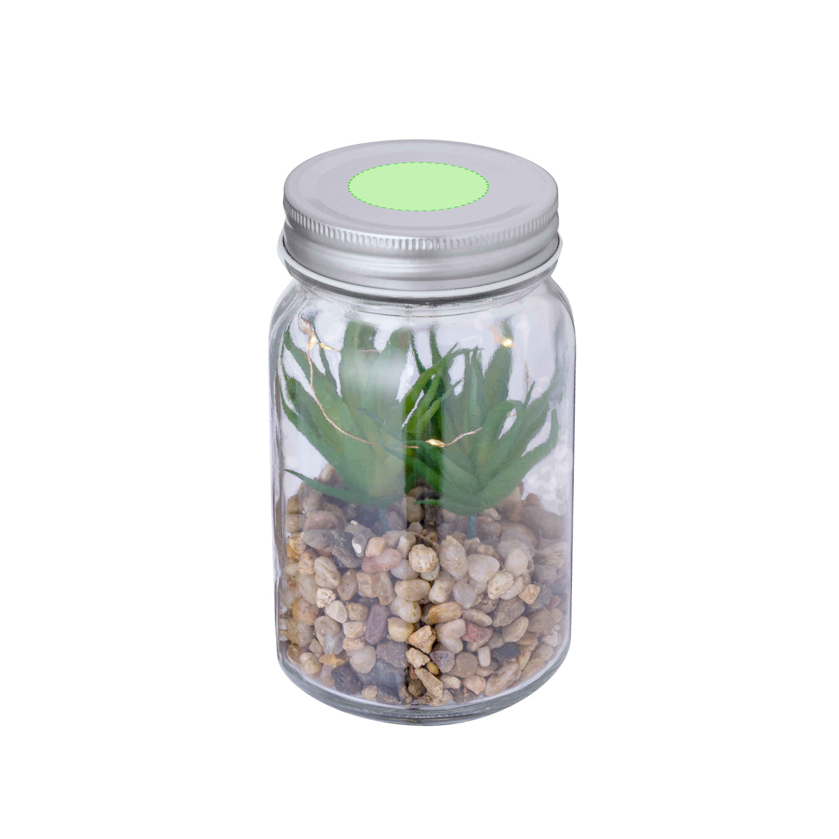 Kyala Decorative Plant – Elegant LED-lit Glass Ornament for Businesses and Events