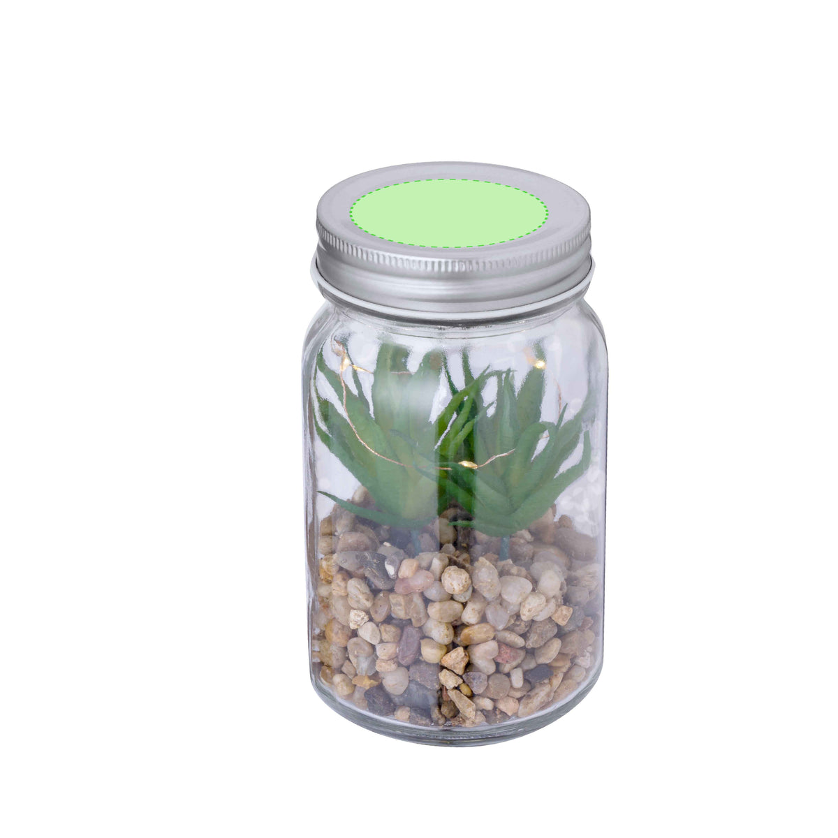 Kyala Decorative Plant – Elegant LED-lit Glass Ornament for Businesses and Events