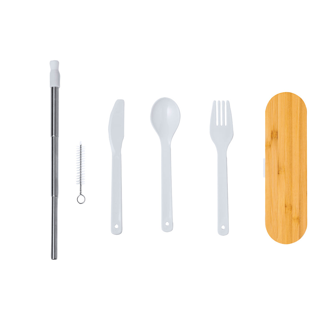 Milner Cutlery Set – Sustainable Bamboo & PP Utensils for Bulk Orders