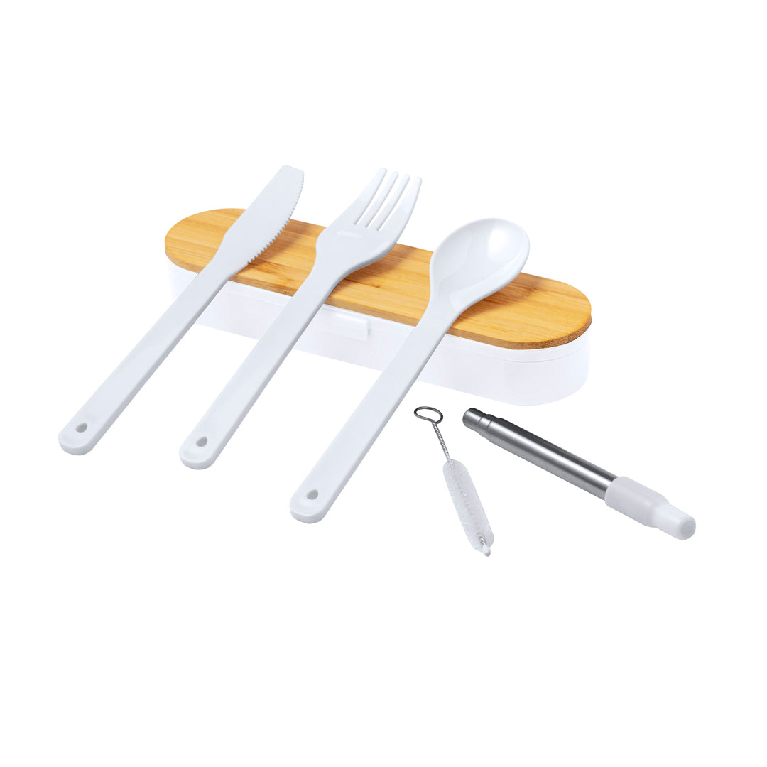 Milner Cutlery Set – Sustainable Bamboo & PP Utensils for Bulk Orders
