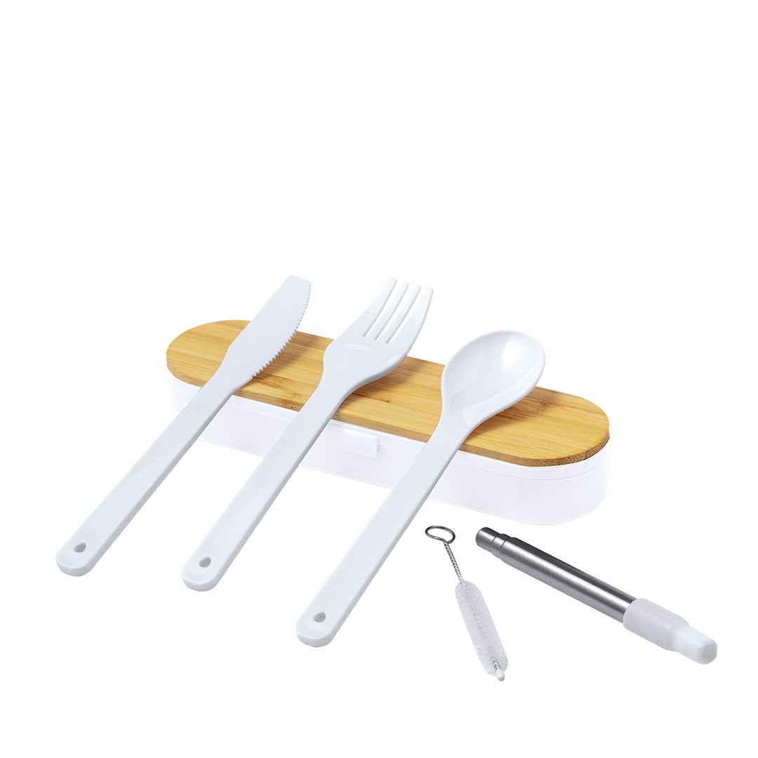 Milner Cutlery Set – Sustainable Bamboo & PP Utensils for Bulk Orders