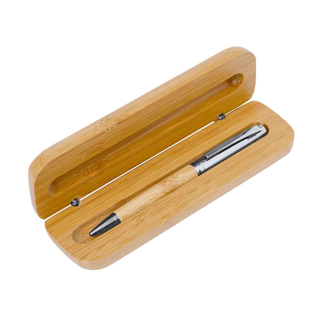 Gutier Bamboo and Metal Ball Pen - Sustainable Elegance for Bulk Orders