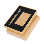 Jarviner Bamboo Pen and Card Holder Set – Sustainable Corporate Gift