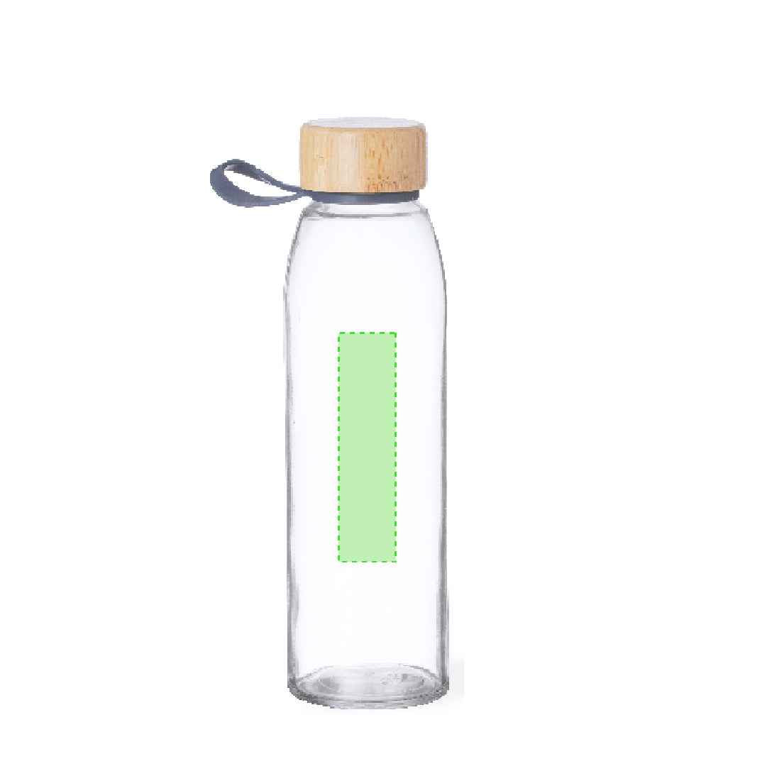 Toniox Sustainable Glass Bottle with Bamboo Cap – Ideal for Bulk Orders