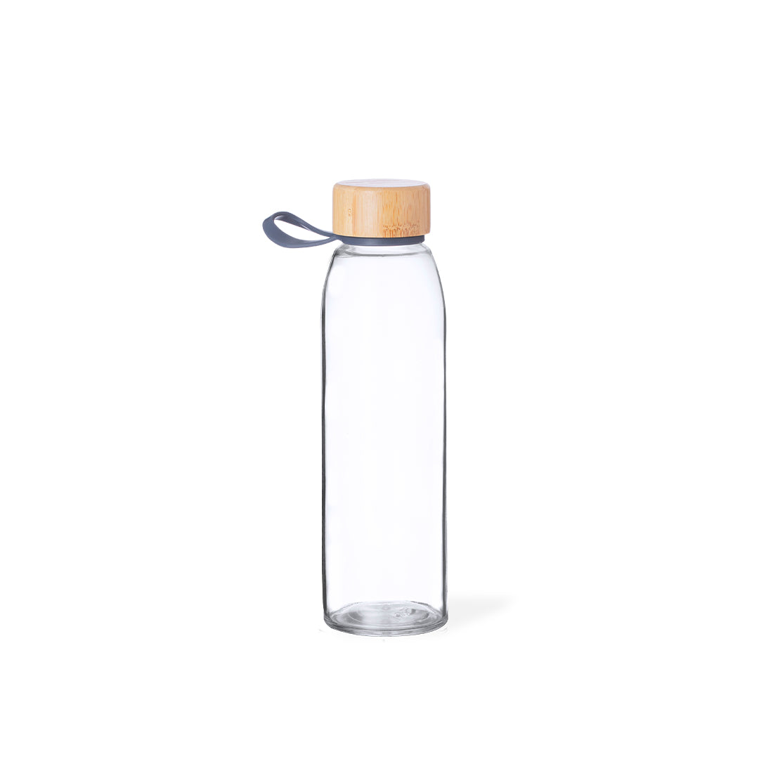 Toniox Sustainable Glass Bottle with Bamboo Cap – Ideal for Bulk Orders