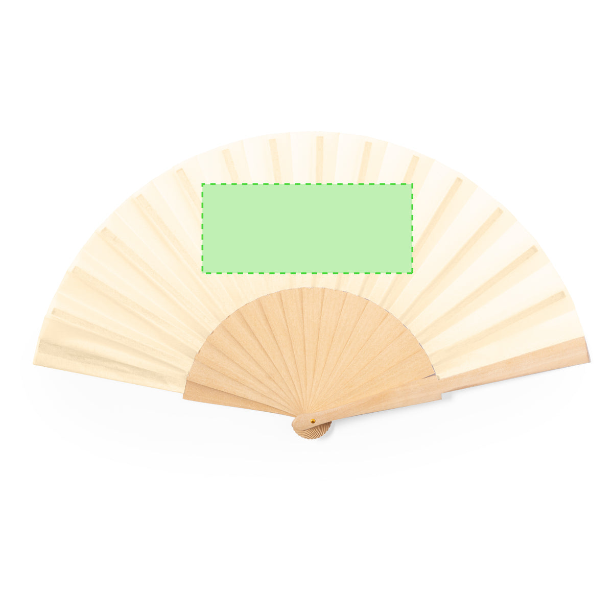 Sayiri Fan – Sustainable Wooden Rib Fan with Cotton-Polyester Fabric