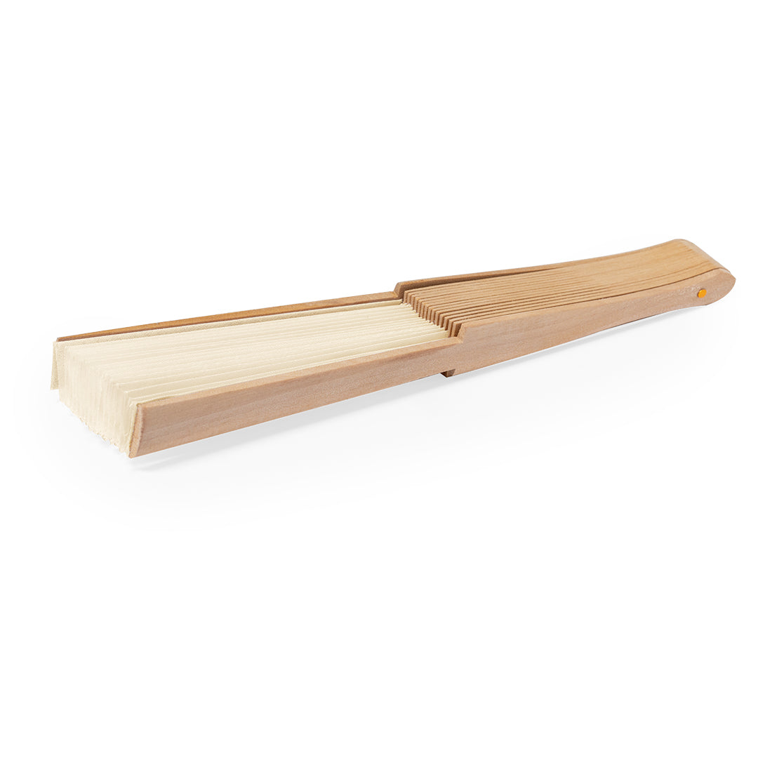 Sayiri Fan – Sustainable Wooden Rib Fan with Cotton-Polyester Fabric