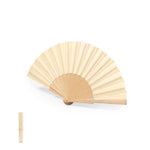 Sayiri Fan – Sustainable Wooden Rib Fan with Cotton-Polyester Fabric