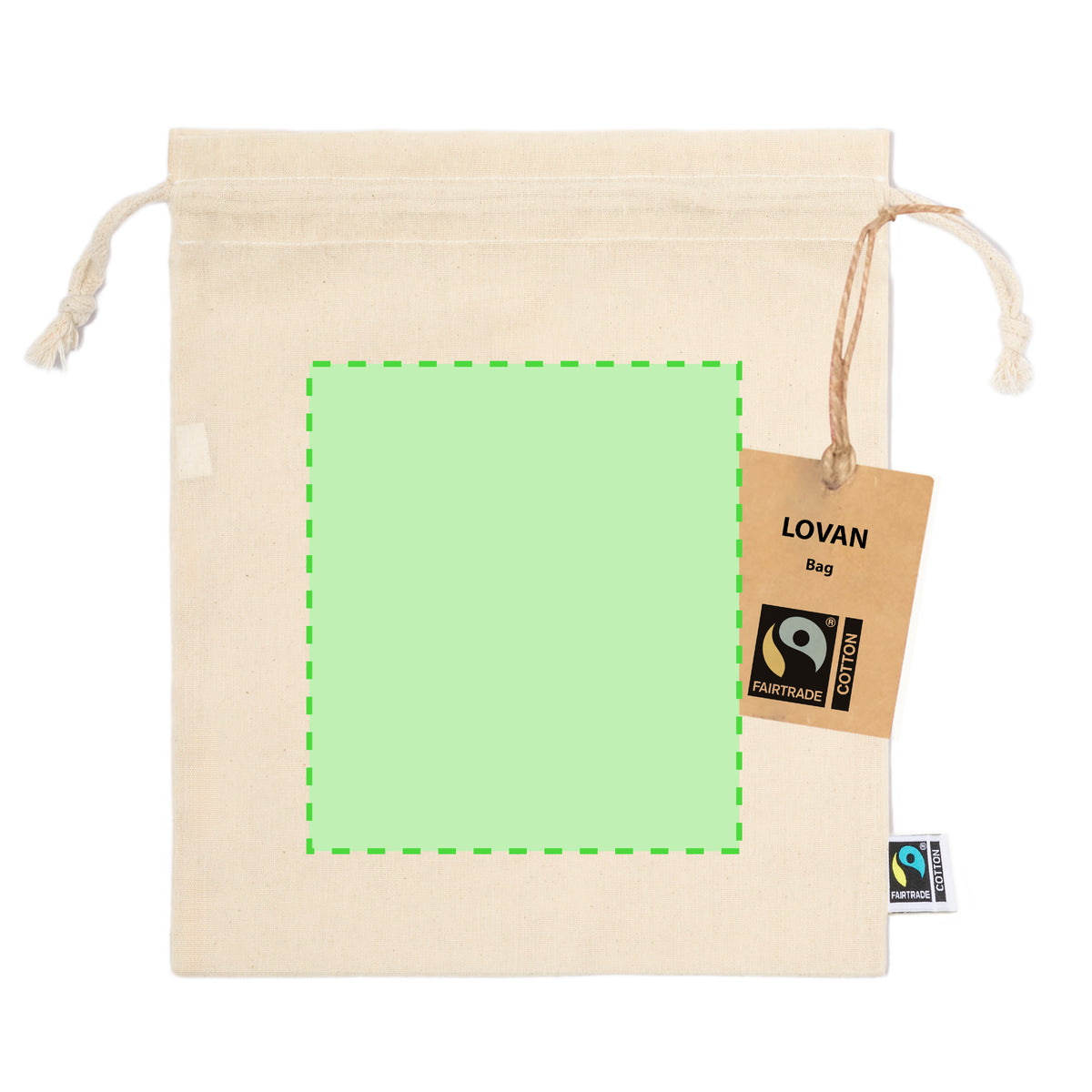 Kaiki Fairtrade Bag – Sustainable Cotton Drawstring Bags by Fou Tees Ireland