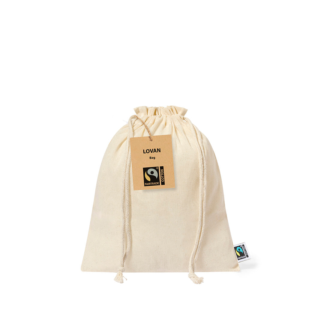 Lovan Fairtrade Cotton Drawstring Bag – Sustainable Packaging for Irish Businesses