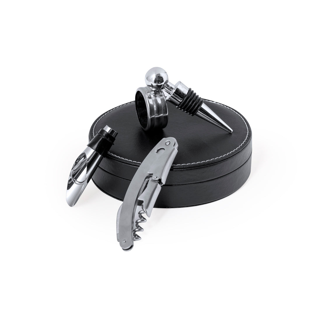 Albion Wine Set – Elegant PU Leather Wine Accessories