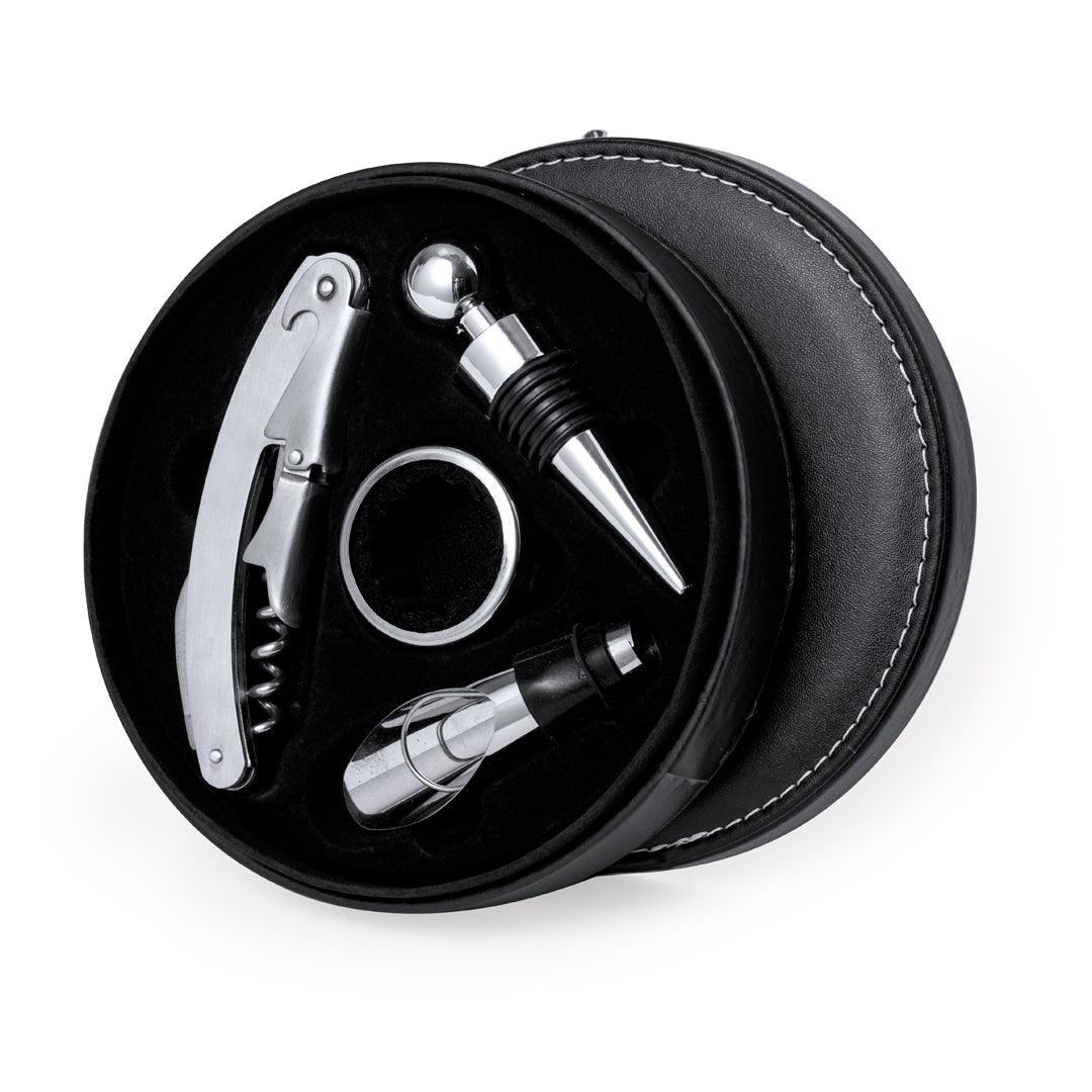 Albion Wine Set – Elegant PU Leather Wine Accessories