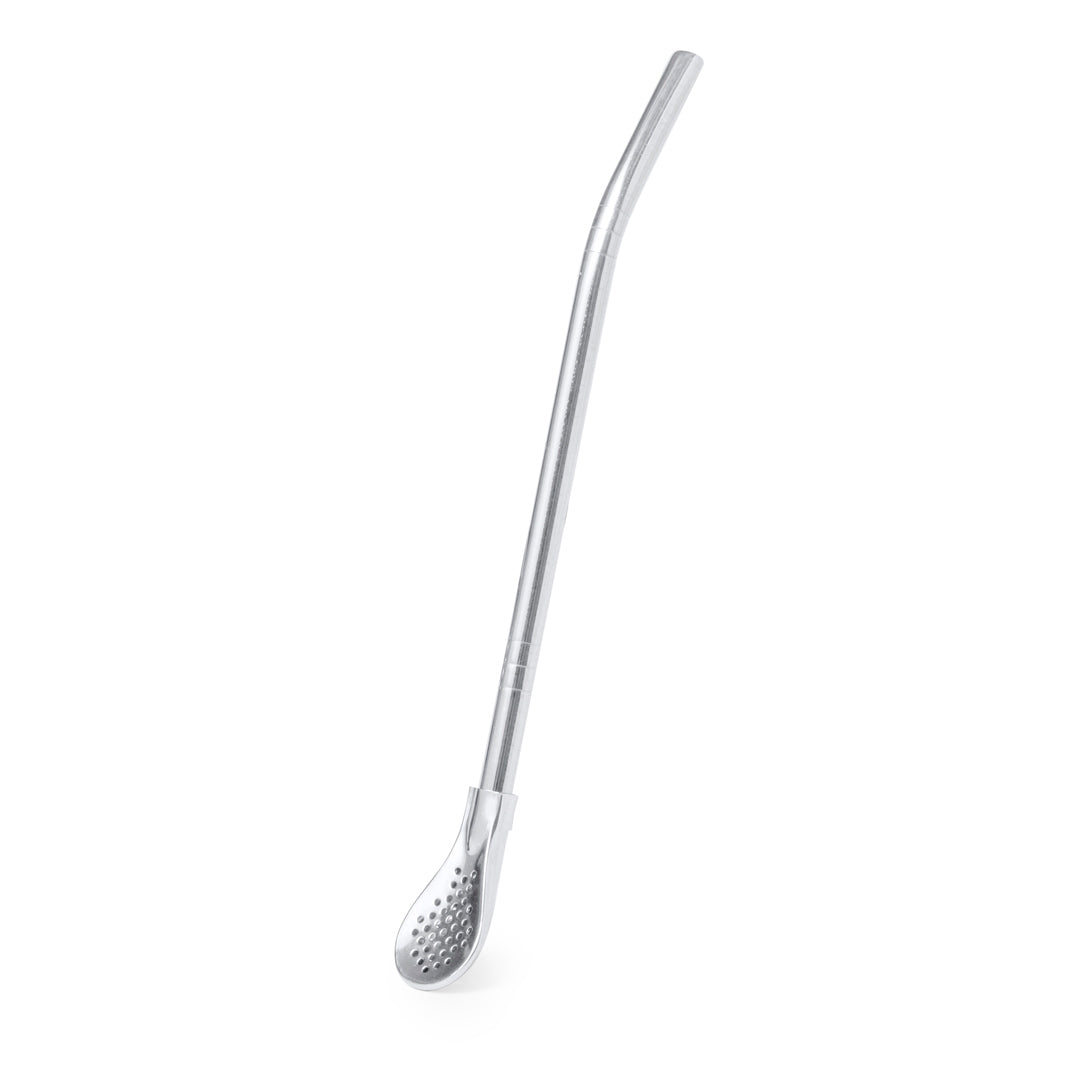 Evin Stainless Steel Stirrer with Straw - Practical Drink Accessory for Irish Businesses