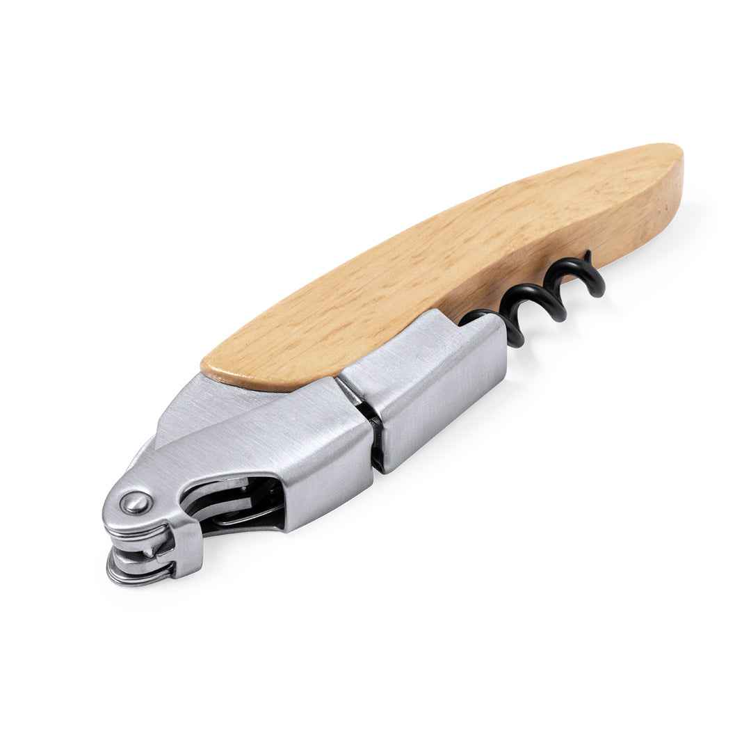 Mansen Corkscrew – Stainless Steel with Wooden Handle