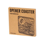 Lestral Bamboo Coaster with Bottle Opener – Practical and Sustainable