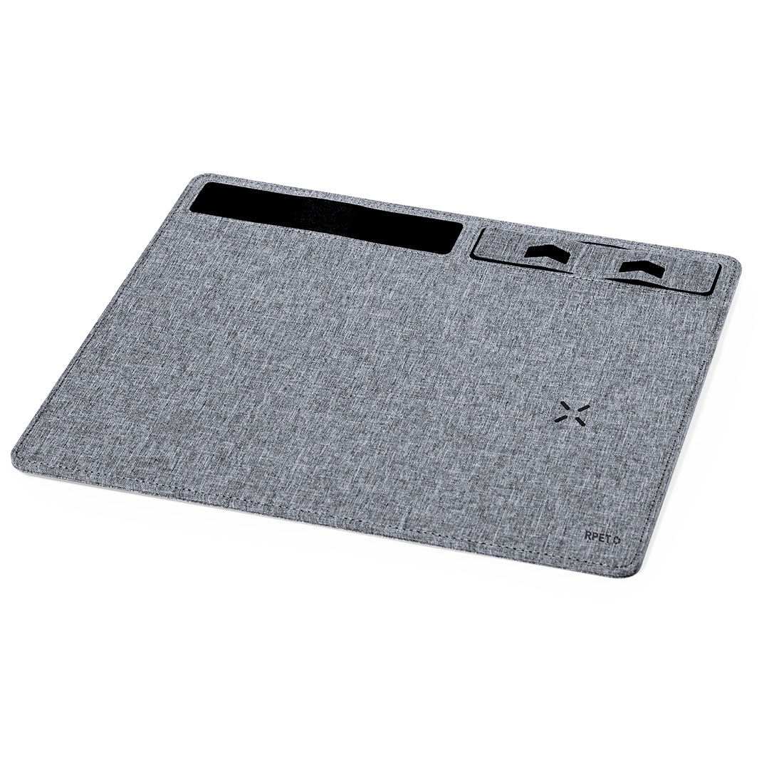 Deuz Wireless Charging Mouse Pad - Sustainable Office Accessory from Fou Tees Ireland