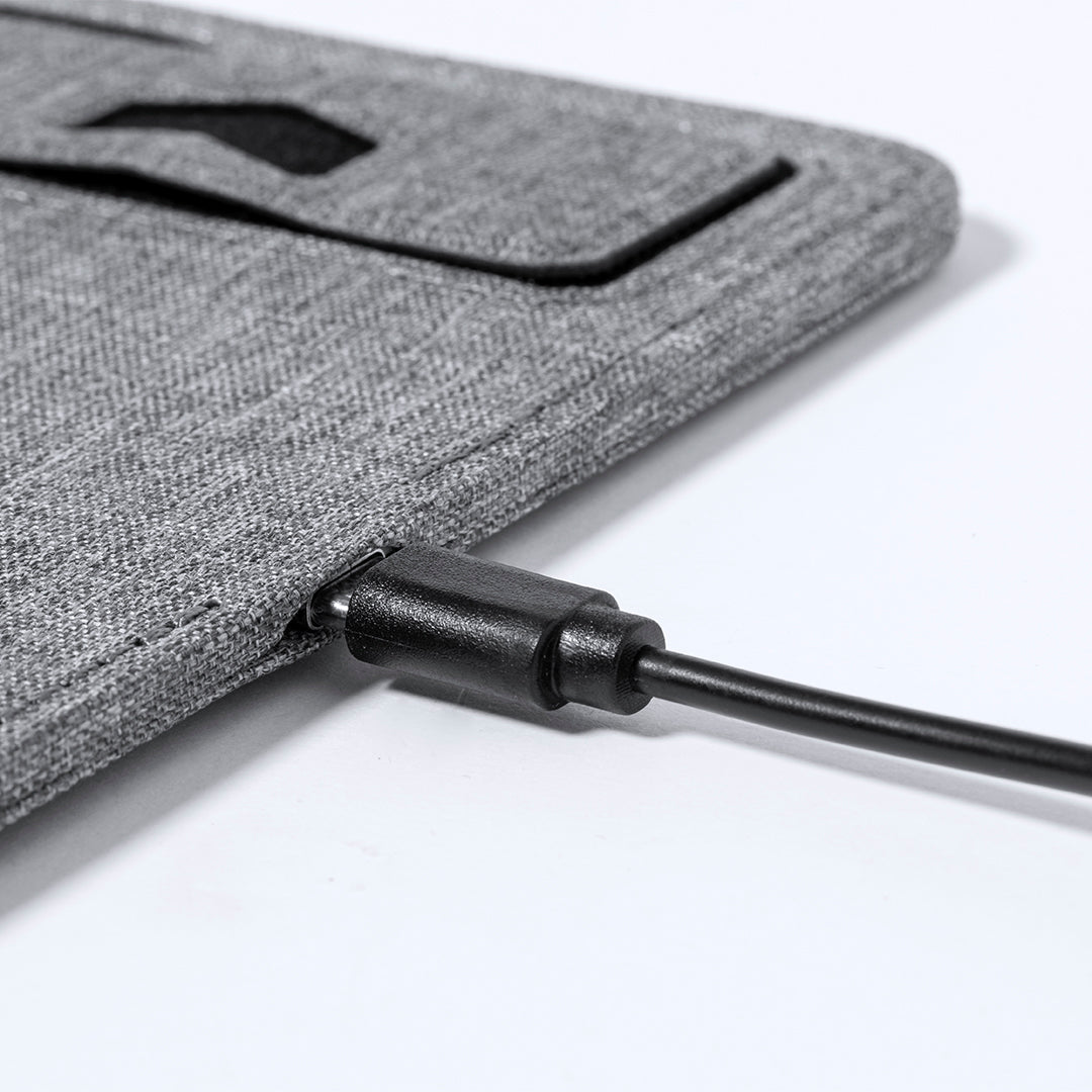 Deuz Wireless Charging Mouse Pad - Sustainable Office Accessory from Fou Tees Ireland