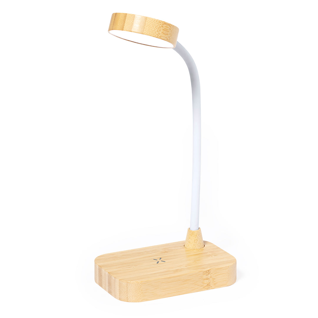 Gregal Bamboo Lamp with Wireless Charger – Sustainable Lighting Solution