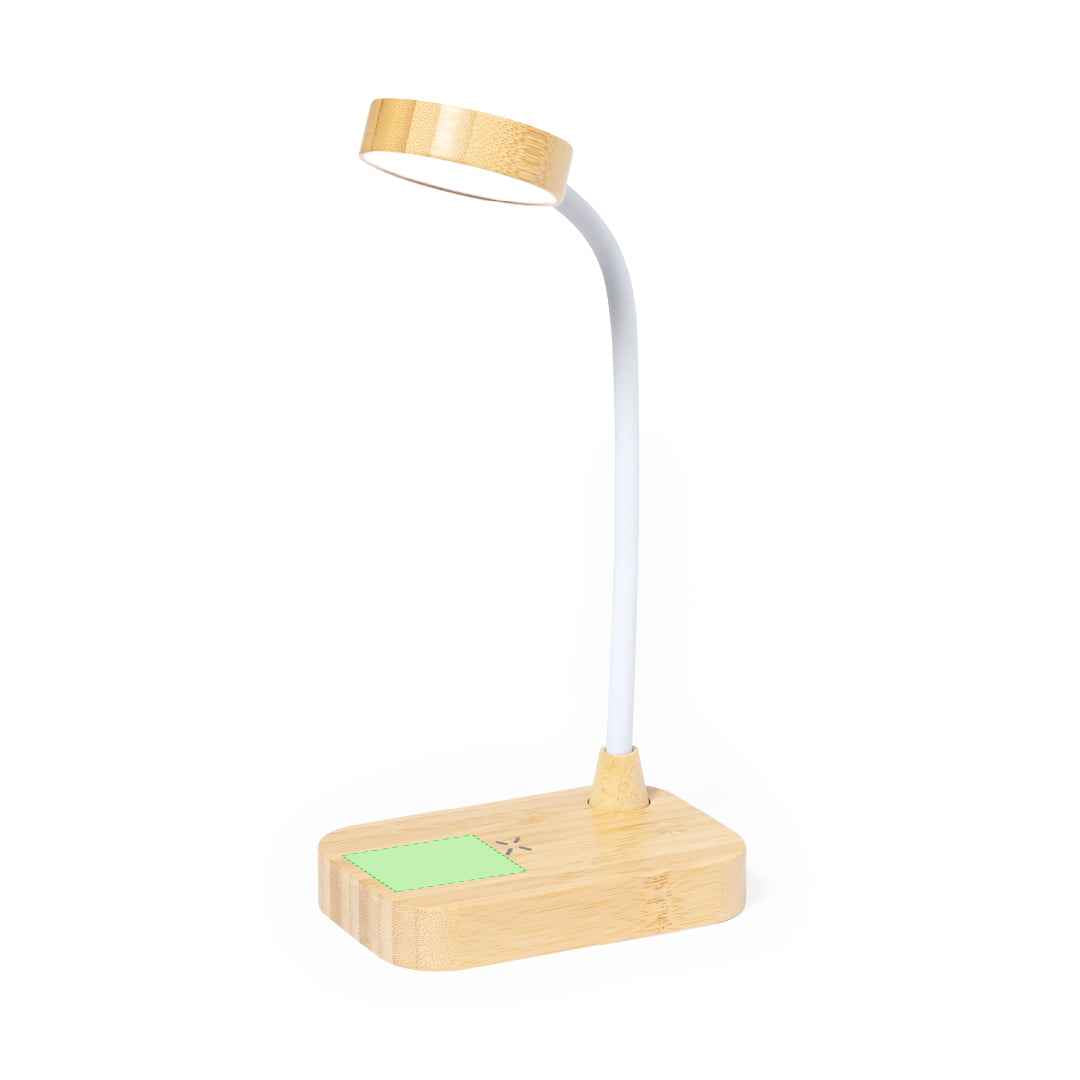 Gregal Bamboo Lamp with Wireless Charger – Sustainable Lighting Solution
