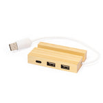 Cirzo Bamboo USB Hub – Sustainable and Practical Technology Accessory
