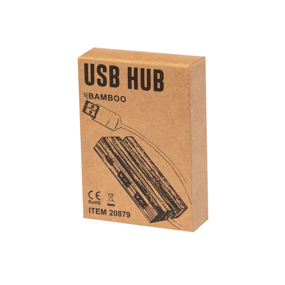 Cirzo Bamboo USB Hub – Sustainable and Practical Technology Accessory