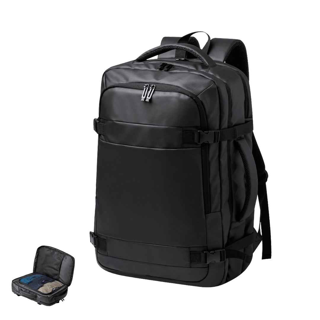 Tanen PU Leather Document Backpack - Stylish and Practical