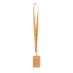Beryel Natural Cork ID Holder with Lanyard – Sustainable Office Accessory