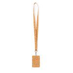 Beryel Natural Cork ID Holder with Lanyard – Sustainable Office Accessory