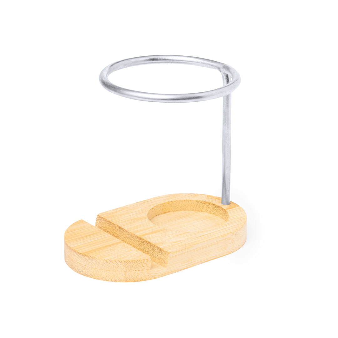 Furik Bamboo Pen Holder with Stand – Sustainable Office Accessory